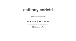 Desktop Screenshot of anthonycorletti.com