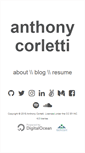 Mobile Screenshot of anthonycorletti.com