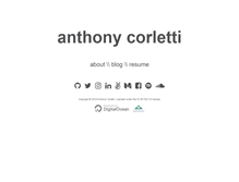 Tablet Screenshot of anthonycorletti.com